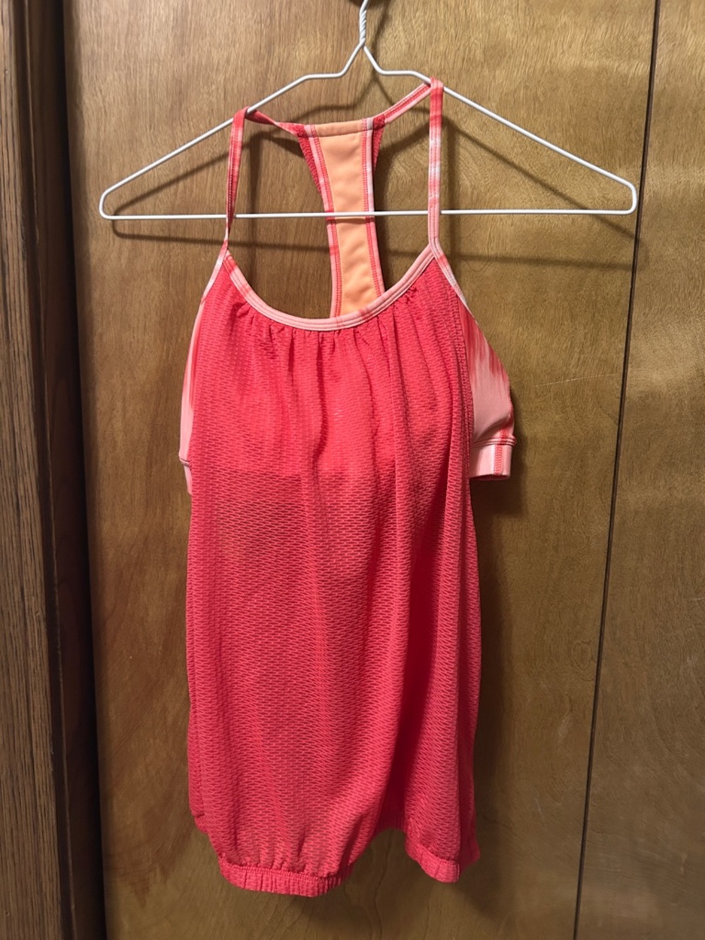 Women's Coral Racerback Tank Top